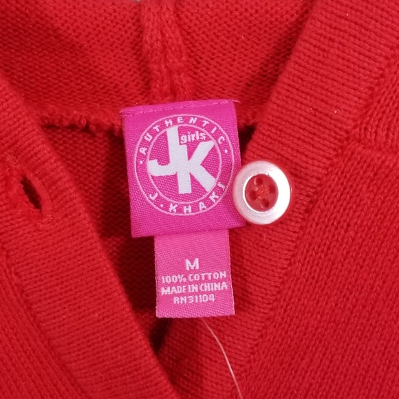 J Khaki Long Sleeve Knit Sweater Dress for Girls - Picture 3 of 3